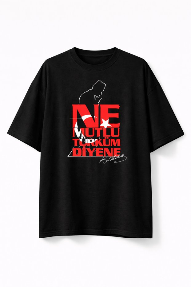 Unisex 100% Cotton Atatürk Printed T-Shirt