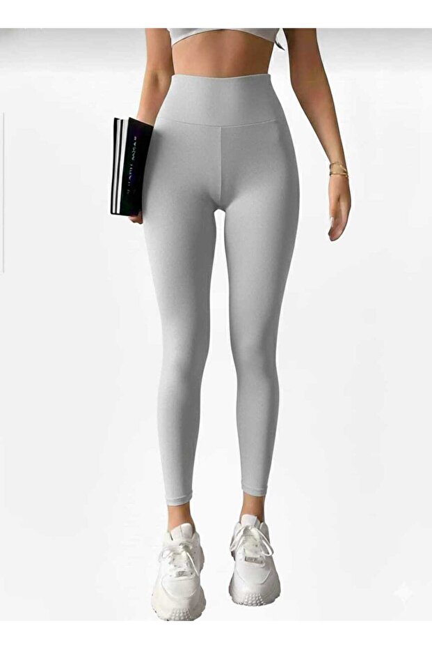Gray Push Up High Waist Lifting Leggings