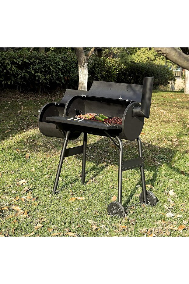 Multi-Function Charcoal Barbecue Grill for Outdoor Cooking - 5