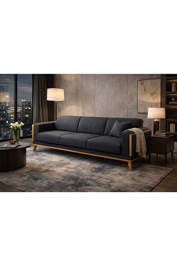 Ahşap Nirvana Dörtlü Koltuk - 1