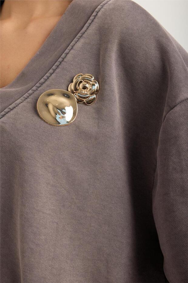 Broşlu Sweat - 4
