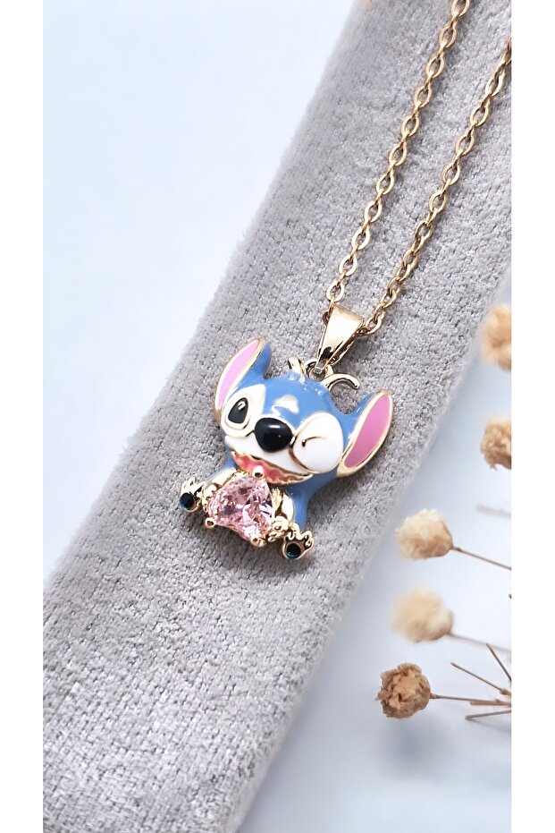 Lilo Stitch Çelik Kolye05 - 1