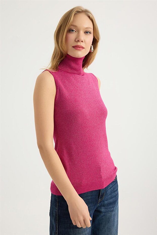 Simli Balıkçı Yaka Triko - 3