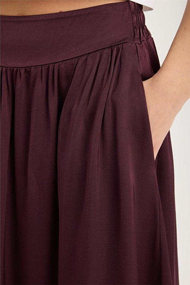 Fustă lungă cu 2 buzunare - 4