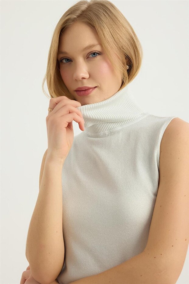 Simli Balıkçı Yaka Triko - 4