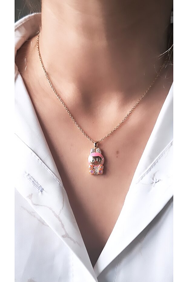 Labubu Figür Çelik Kolye02 - 3