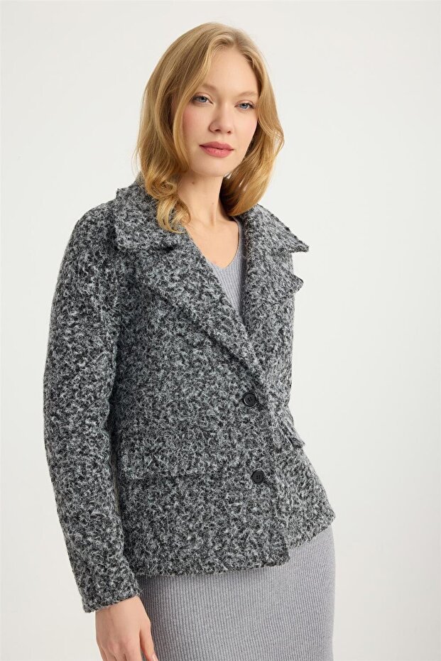 Kırçıllı Kısa Ceket - 3