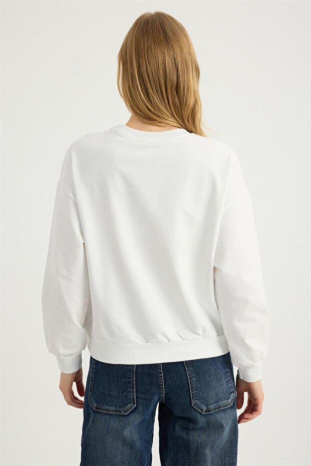 Payet Boncuklu Sweat - 5