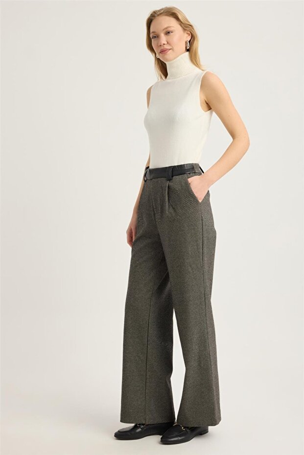 Pantaloni de tip Herringbone - 2