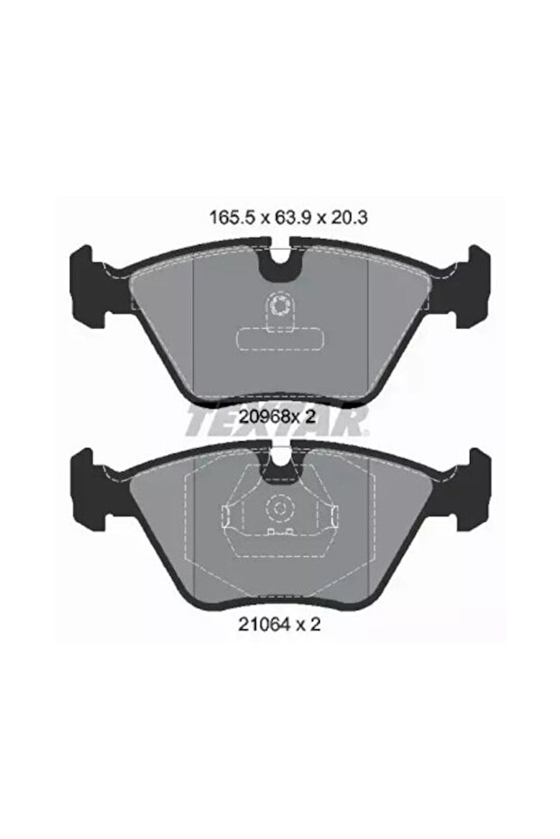 Brake Pads, Textar, set, for BMW E32/E34 - 2