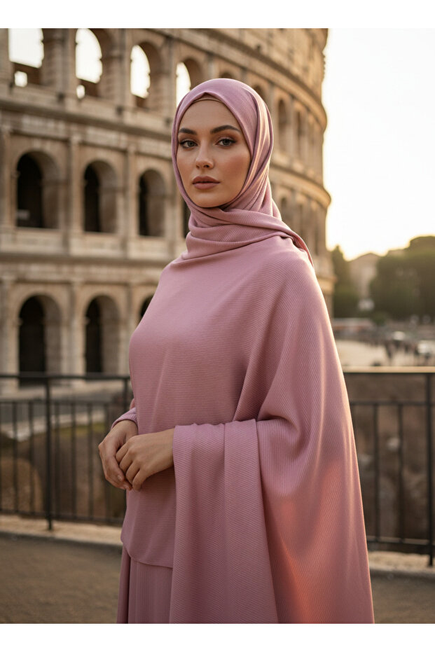 Fashion Cashmere Misto Striped Cotton Shawl