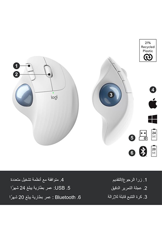 فأرة التتبع اللاسلكية ERGO M575 - 4