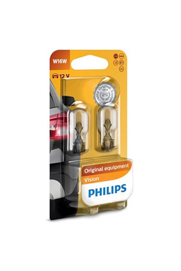 Set de 2 becuri auto Vision W16W, 12V, 16W - 2