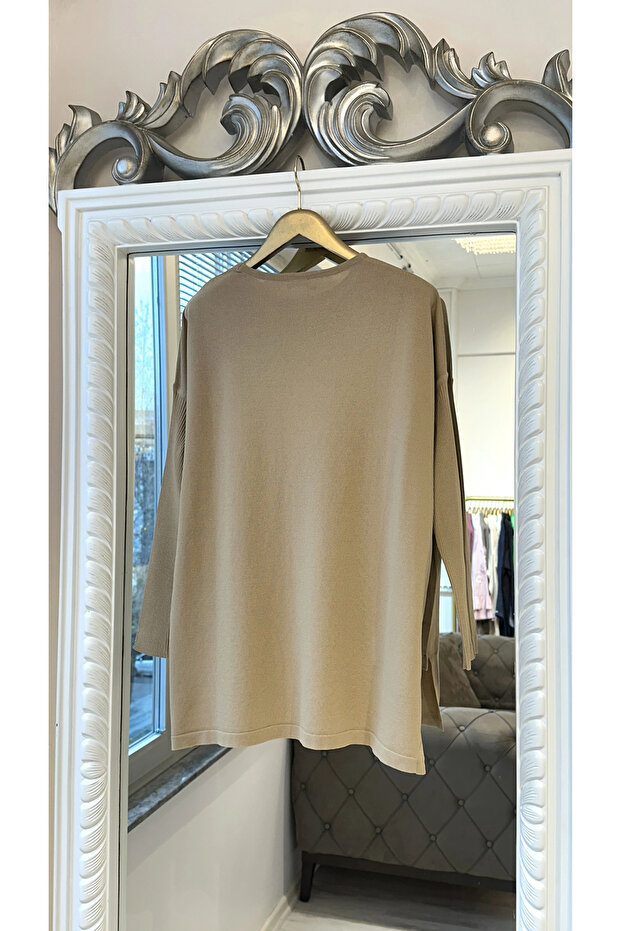 5879 Triko Tunik - Camel - 5