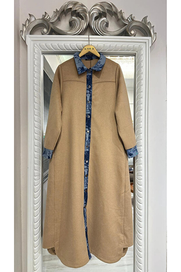 Kaşe Pardesü - Camel - 2