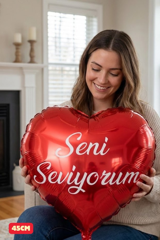 I Love You Written Red Heart Foil Balloon Valentine's Day Marriage Proposal Anniversary Decoration