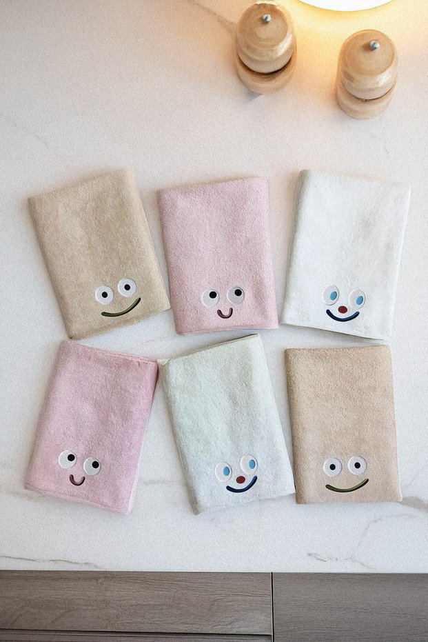 Gülenyüz 6-Piece 30X50Cm Hand - Face - Kitchen Towel Set |   Soft, Quick-Drying, Gift-Worthy