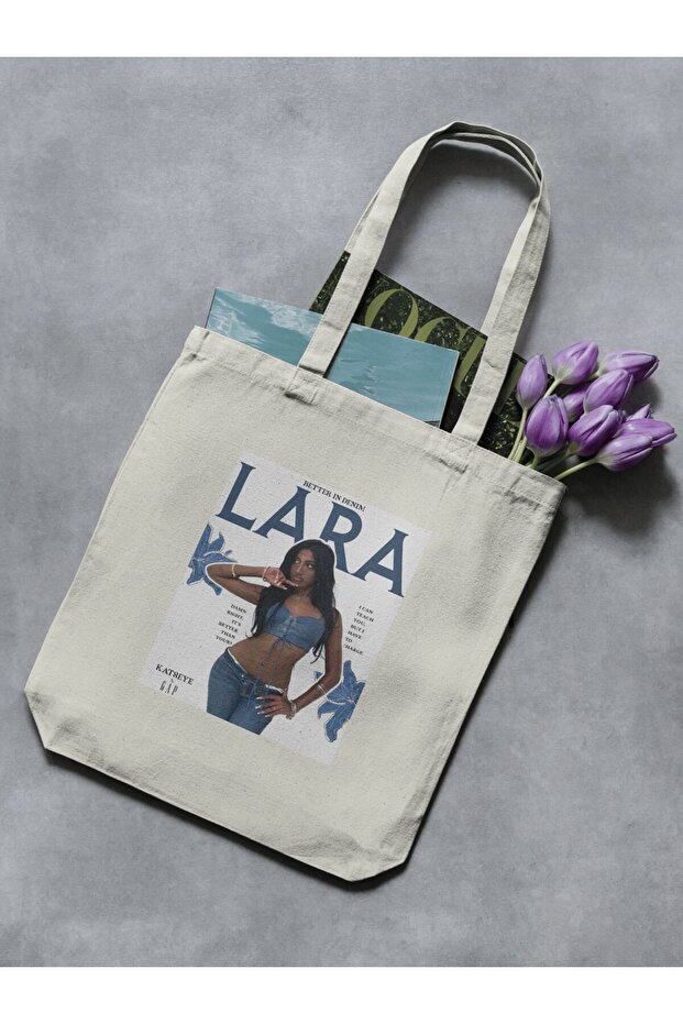 Lara Katseye Kpop Idol Y2K Cloth Bag Tote Bag Gnarly Gabriela