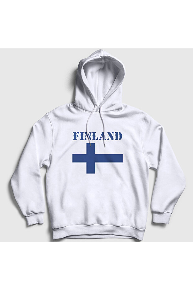 Unisex White Flag Finland Finnish Hooded Sweatshirt 586673Tt