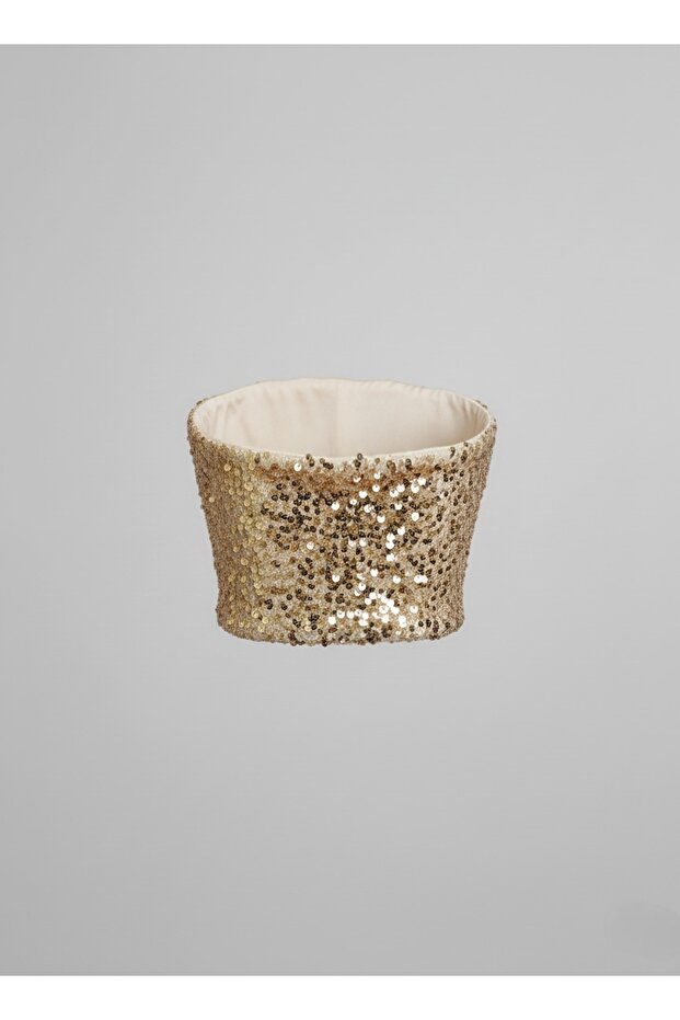 LUNA PULLU BONCUKLU KADİFE CROP - 2