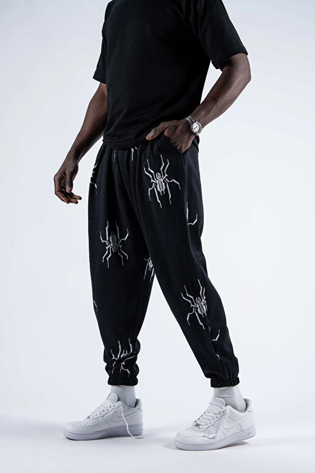 بنطلون شالوار منقوش بخصر مطاطي - 3