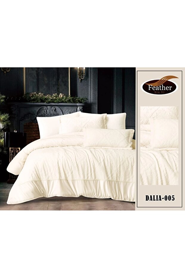 مفرش نفرين داليا شتوي 6 قطع - 1