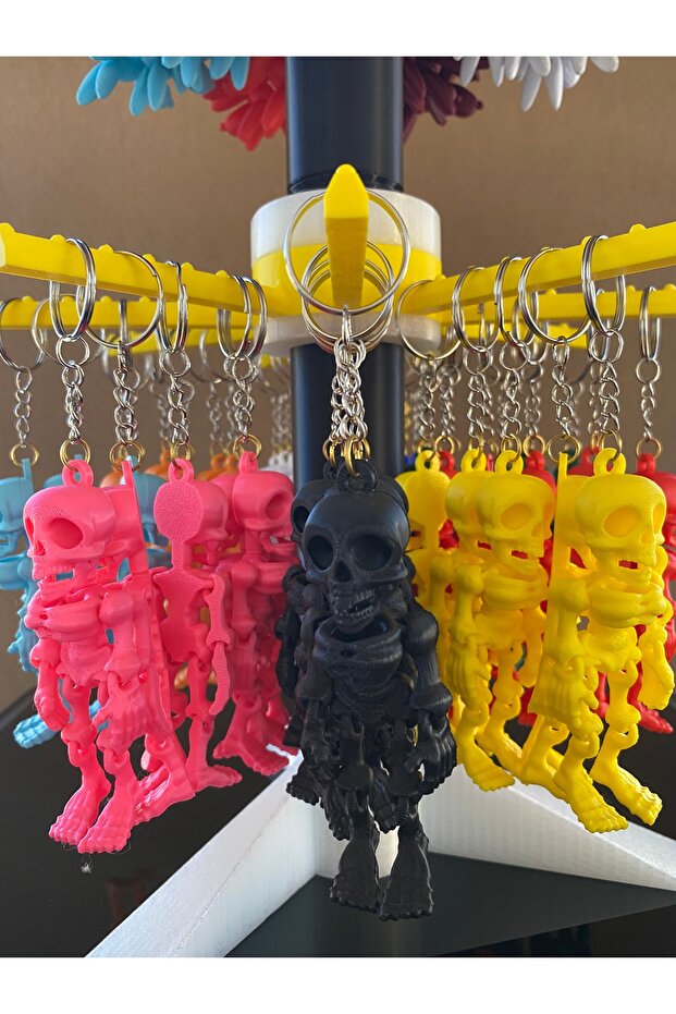 3D Movable Gift Skeleton Keychain Charm - 4