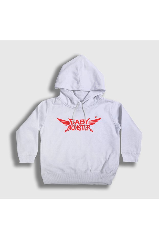 Unisex Kids White Babymonster Babymetal Logo Hooded Sweatshirt 586309Tt