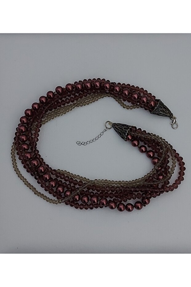 قلادة من الخرز الكريستالي - 5