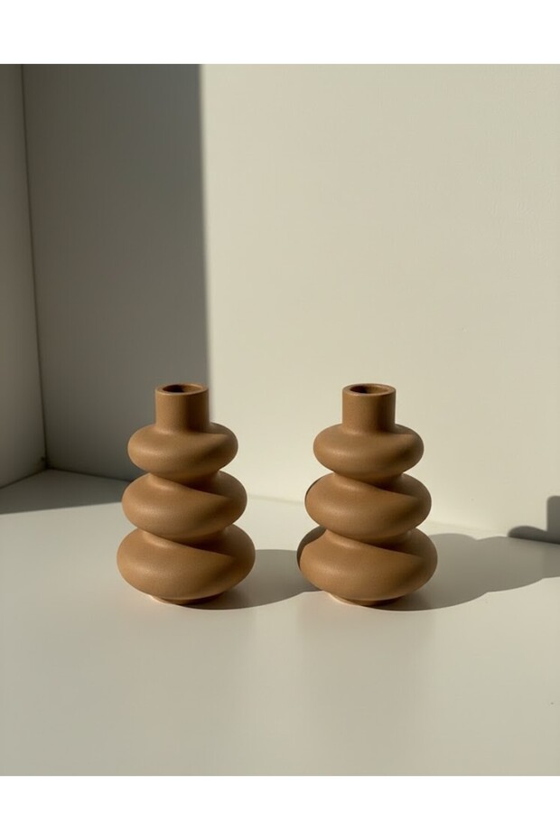 2'li Set Modern Bubble Şamdan & Mumluk - 3