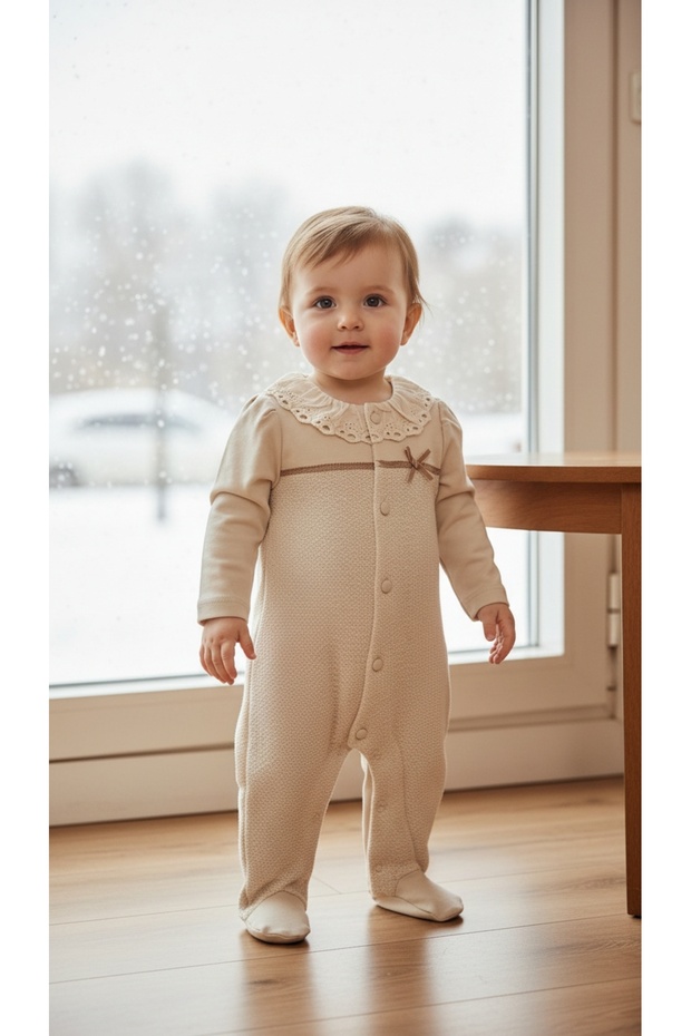 BRODELİ ÖRME KIZ PATİKLİ TULUM - 1