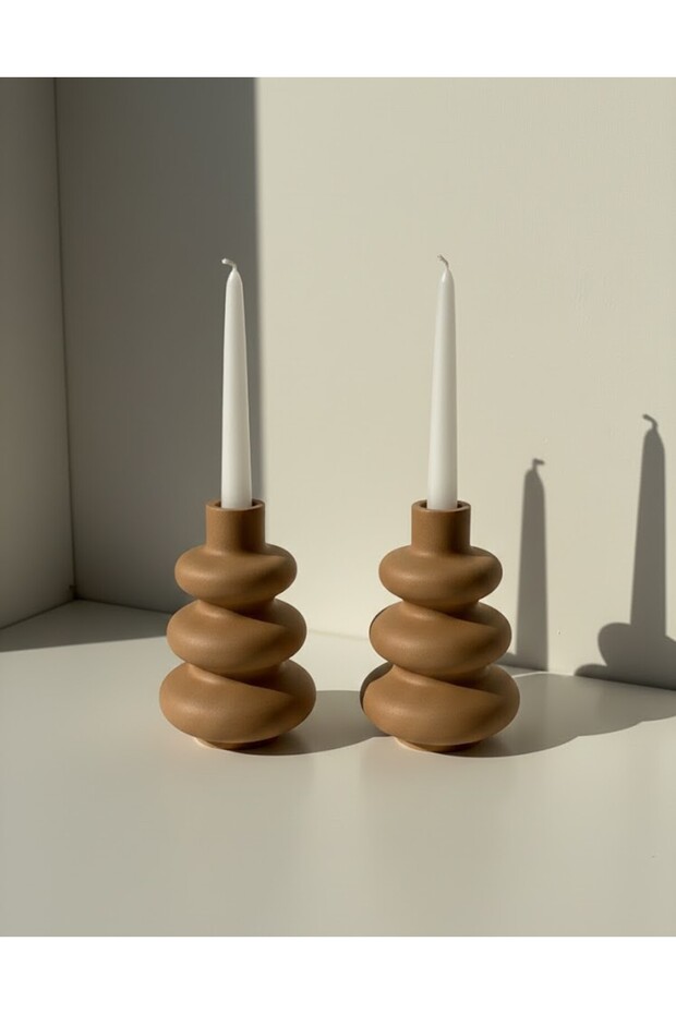 2'li Set Modern Bubble Şamdan & Mumluk - 2