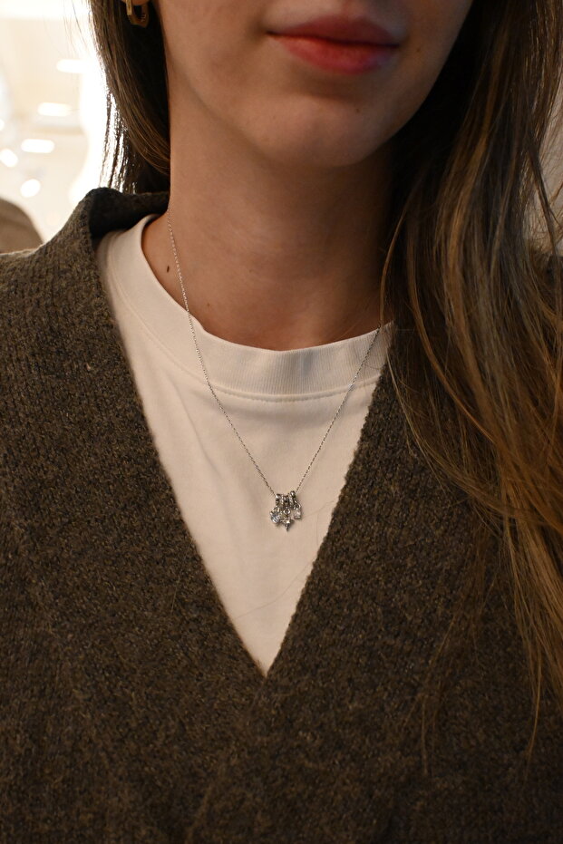 Trio çoklu charm kolye - 3