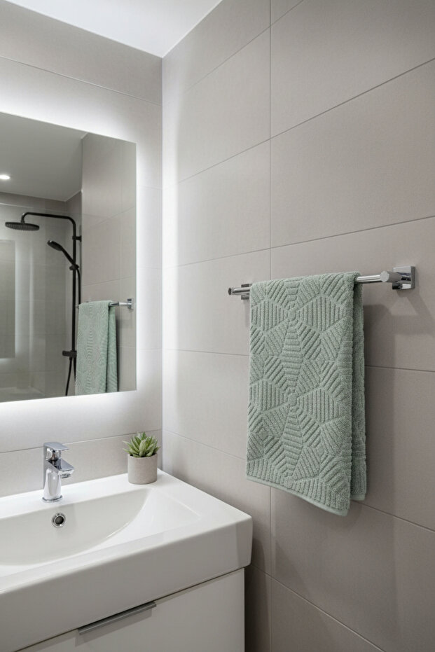2-Piece Leodikya Hand Towel - 50X90 Cm, 250 Gr, 100% Cotton