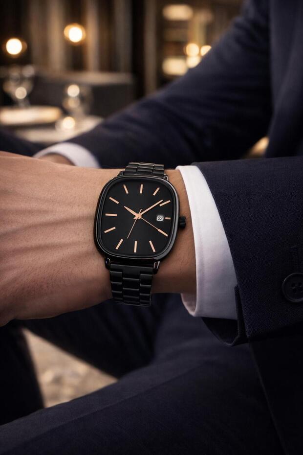 Takvimli Çelik Kordon Erkek Kol Saat - 1