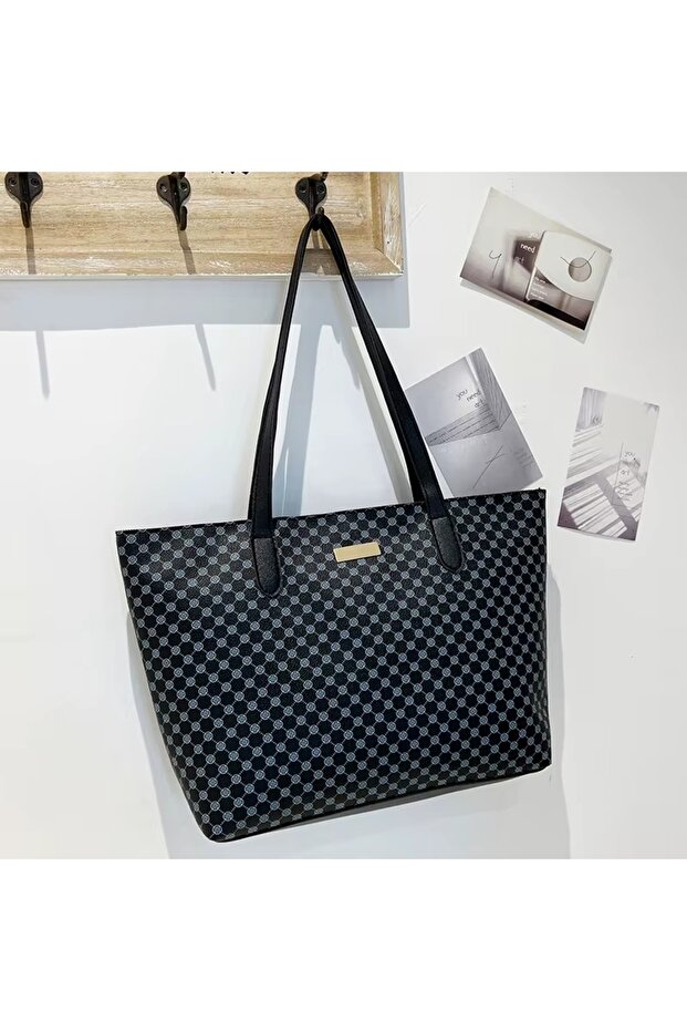 patterned shoulder bag - 1