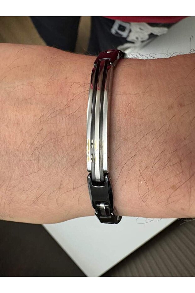 Dm-Csb-002-Bs08 Ceramic Steel Men's Bracelet