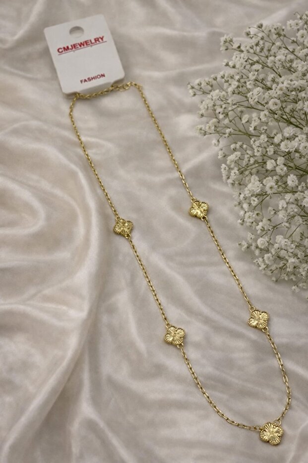 Mini yonca modeli kadın kolye - 2