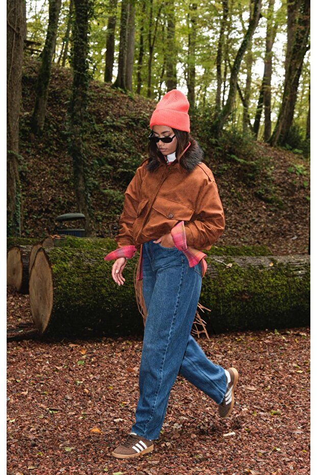 Bomber Süet Ceket - 2