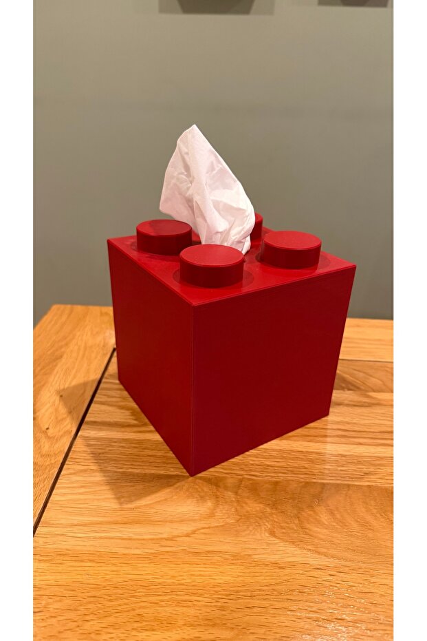 Block Design Decorative Napkin Holder – Game Themed Tissue Box Organizer