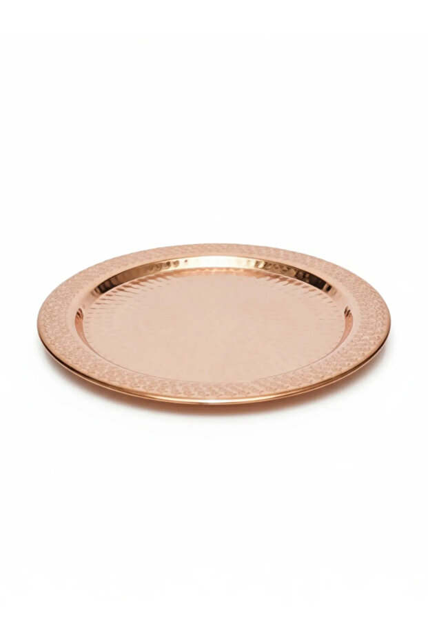 Patterned Copper Supla Serving Plate