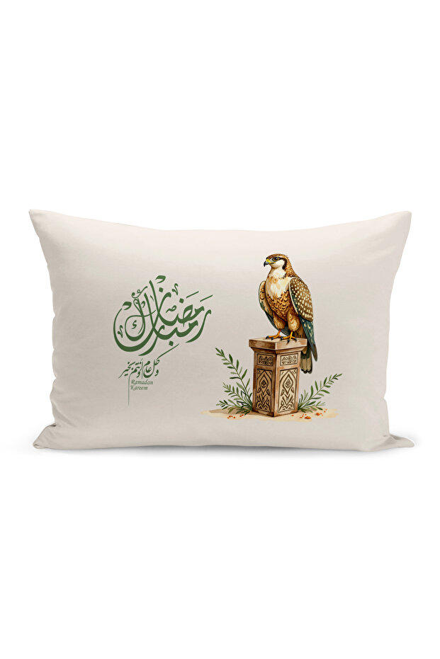 غطاء وسادة مطبوع رقميًا مزدوج الجوانب من سلسلة رمضان (غطاء سرير رمضان)