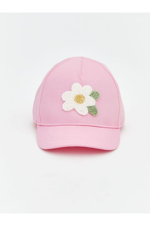 Lcw Accessories Flower Embroidered Baby Girl Cap Hat