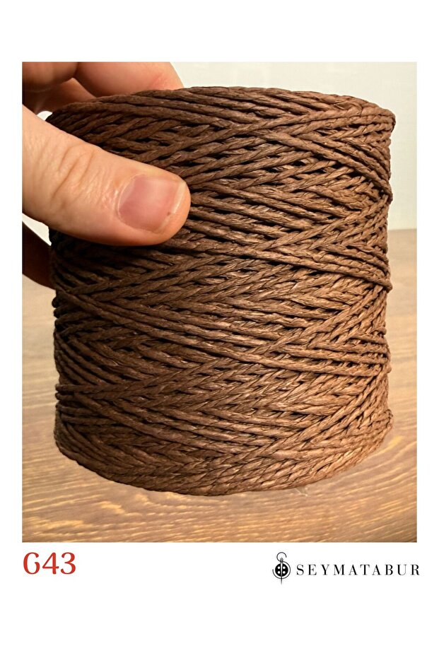 Hand Knitted Paper Thread – 180-200 Gr Yumak | Straw Look Bag & Basket Knitting Yarn