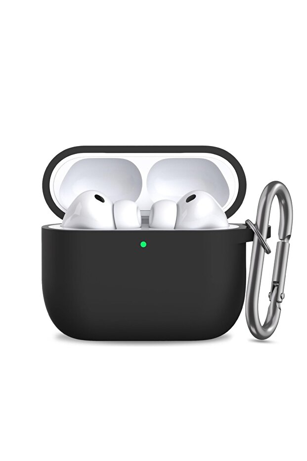 AirPods Pro 3 Case Cover | Soft Silicone Protective Cover for Men Women | Black