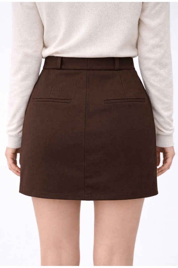 DOKUMA MİNİ ŞORT ETEK - 5