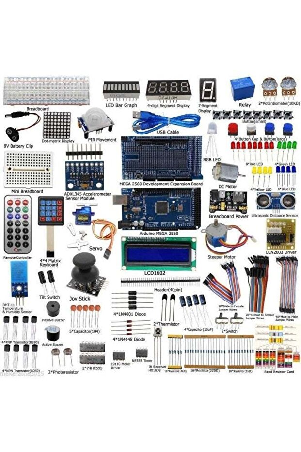 Complete Ultimate STEM Electronic Projects Starter Kit for Arduino