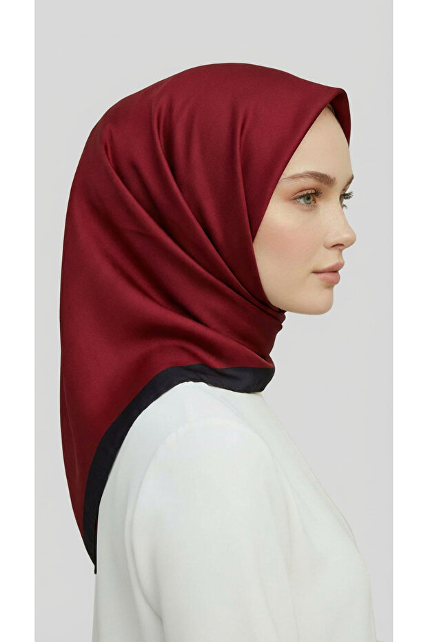 وشاح بوليستر سادة - أحمر - 3