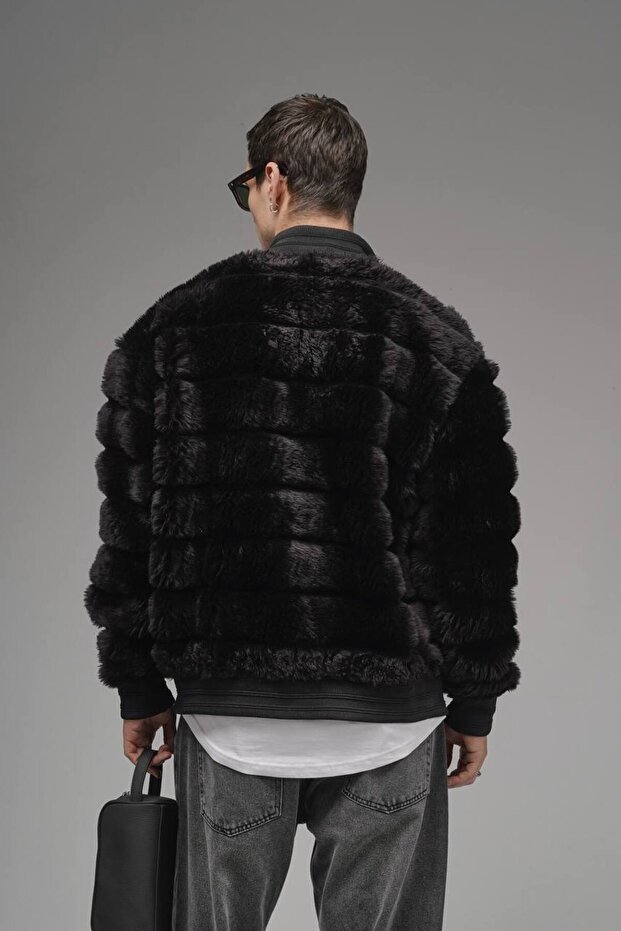 Oversize peluş mont - 3