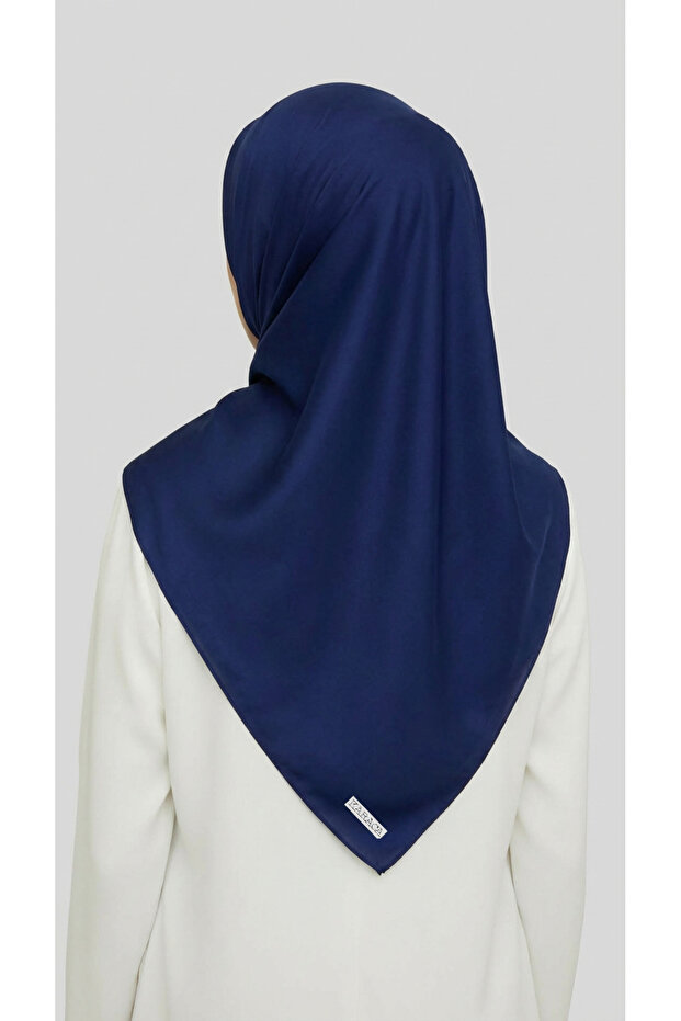 وشاح بوليستر سادة - أزرق داكن - 7